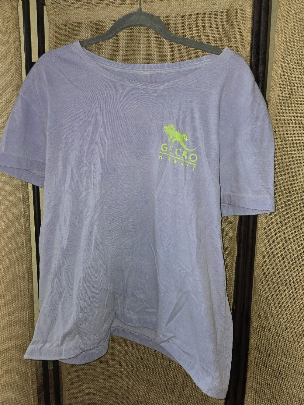 Vintage Unisex Hypersplash By Gecko Hawaii Color Changing Tee XL Purple